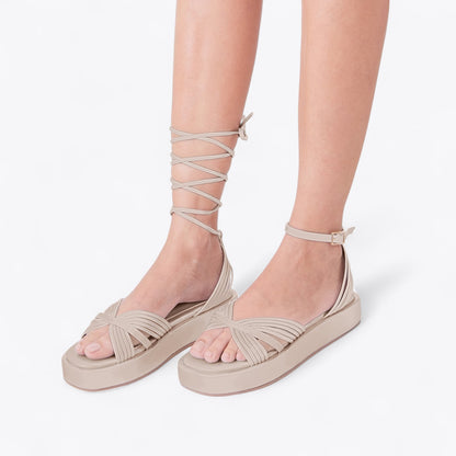 NICOLE PLATFORM SANDALS