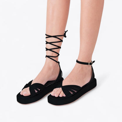 NICOLE PLATFORM SANDALS