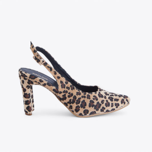 OLIVIA HEELS LEOPARD PRINT